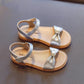 Girls' Sandals In Summer Soft Soled Non Slip Little Girls' Flat Beach Shoes Children's Princess Cool Shoes