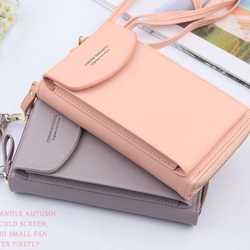 Mobile Phone Bag Female Small Bag Messenger Summer Mini Korean Version of The Trendy Bag Wild Canvas Put Coin Purse Vertical