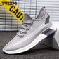 Spring Breathable Large Men's Sports Raised Round Head Flat Heel Lace Up Mesh Shoes