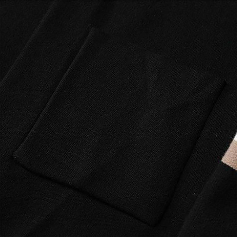 Autumn Men's Knitted Cardigan Trend Stitching Autumn Thin Sweater Coat Clothes