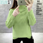 Multi-color Women Skin-friendly Sweater Twist Solid Color Turtleneck Bottoming Knitwear Top