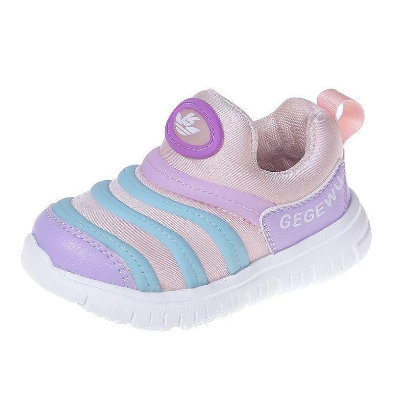 Baby Toddler Shoes Spring/Summer Light weight Non-slip Girls Casual Shoes Caterpillar Shoes Soft Sole Net