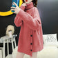 Turtleneck Loose Sweater Outer Wear Knitted Thick Coat Autumn and Winter Youth Fashion Women's Jacket