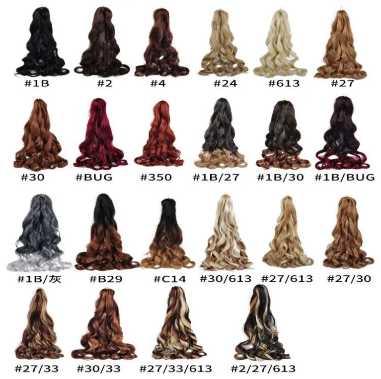 Loose Wave Spiral Curl Braid Synthetic Hair Crochet Braiding