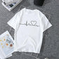 Harajuku Style Love Print Women's T-Shirt Casual T-Shirt Summer Short Sleeve Women's T-Shirt