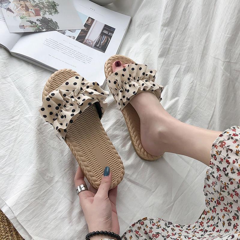 Sandals and Slippers Women Wear Fashion 2020 Summer Ins Wild Flat Bottom Summer Beach L Sandals