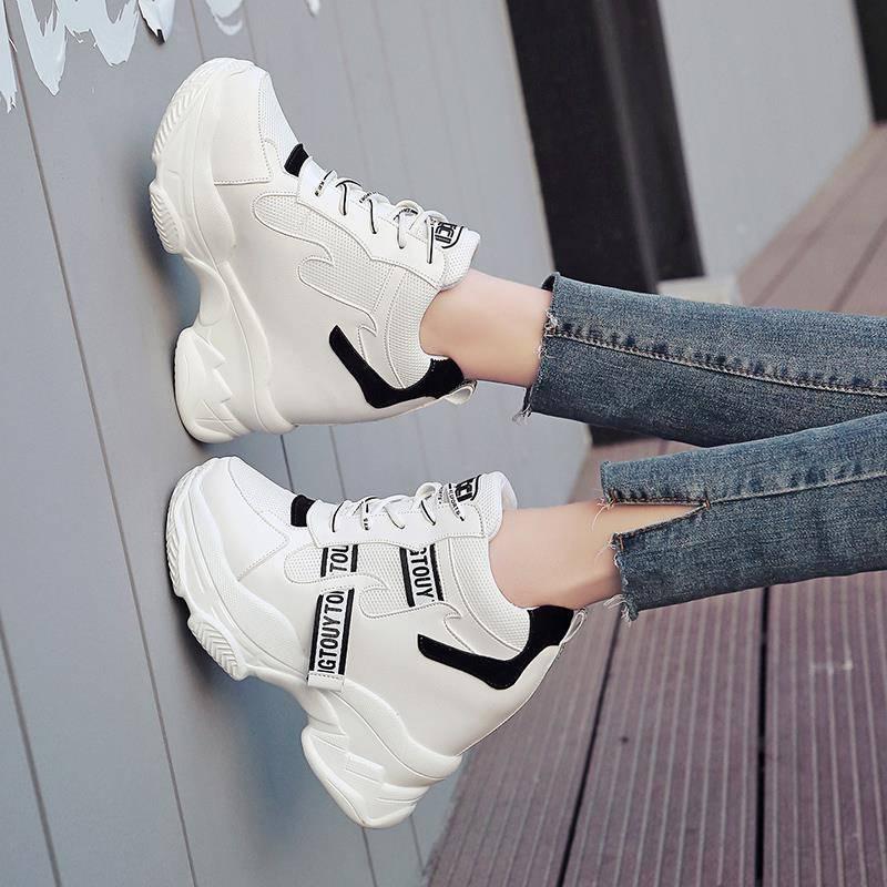 Women's High Platform Sneakers Fashion Women Dad Shoes Ladies Casual Vulcanized Footwear Women