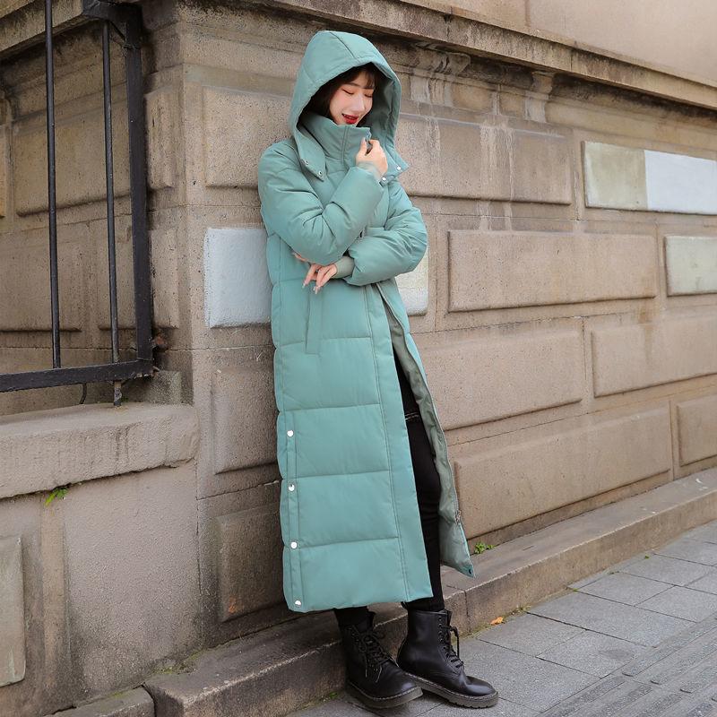 Ankle-length Cotton-padded Jacket Women Korean Style Loose Down Padded Jacket