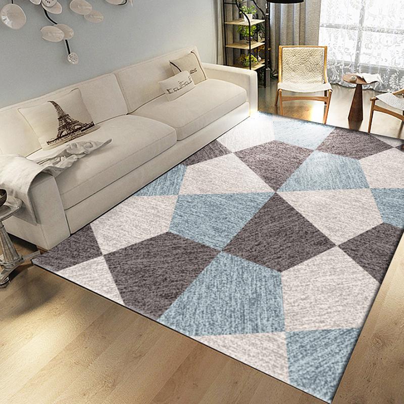 Nordic Geometric Carpet Livingroom Bedroom Hallway Rugs Large Size Modern Carpet Soft Sofa Tapete