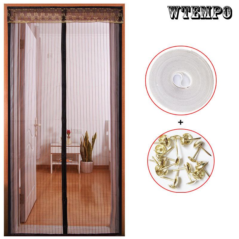 Cute Cartoon Pattern Anti-mosquito Curtain Summer Magnetic Screen Door Mosquito Net