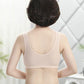 Large Size Zipper Front Buckle Gathering Underwear Thin Simple Glossy Full Cup Cotton Tank Top Bra