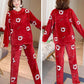 Women's Autumn and Winter Coral Velvet Thick Pajamas Flannel Plus Velvet Outer Wear Home Service Suit