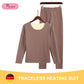 Thermal Underwear Ladies Thickened Plus Velvet Suit De Velvet Self-heating Winter Seamless Bottoming Autumn Clothes Long Trousers