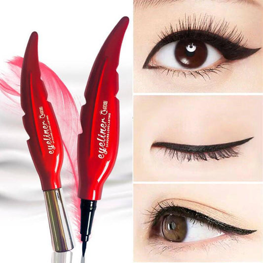 Eyeliner lipstick set eyeliner not easy to fade beginner students waterproof sweatproof no smudge