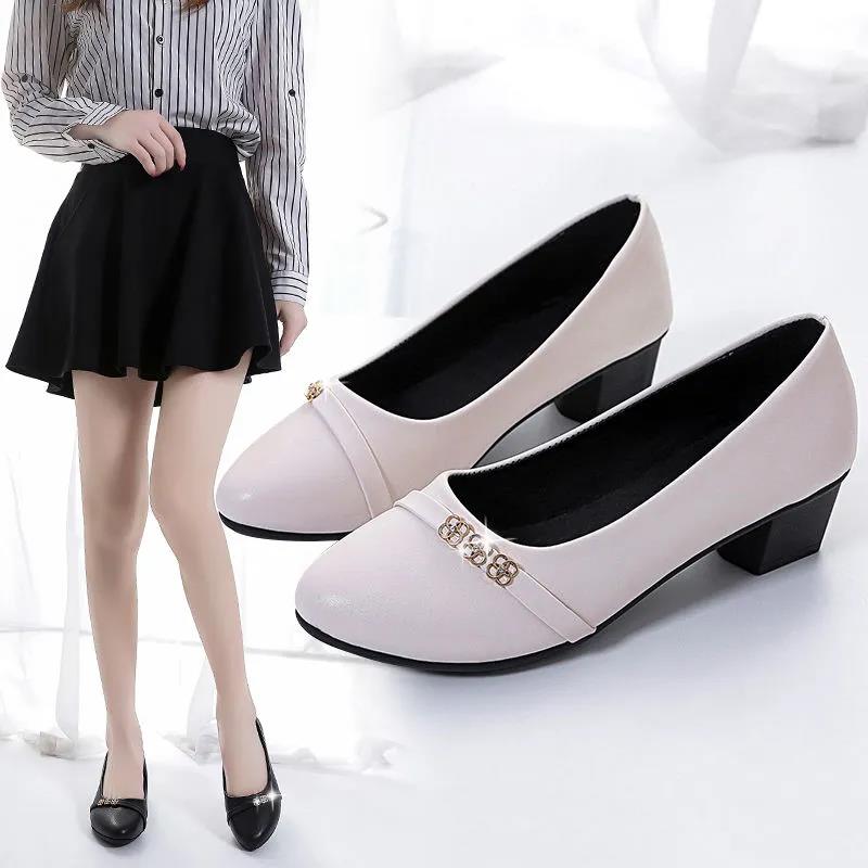 Ladies Moccasins Casual Shoes Flats Slip-On Comfort Flats Loafers Belt Buckle Decorations