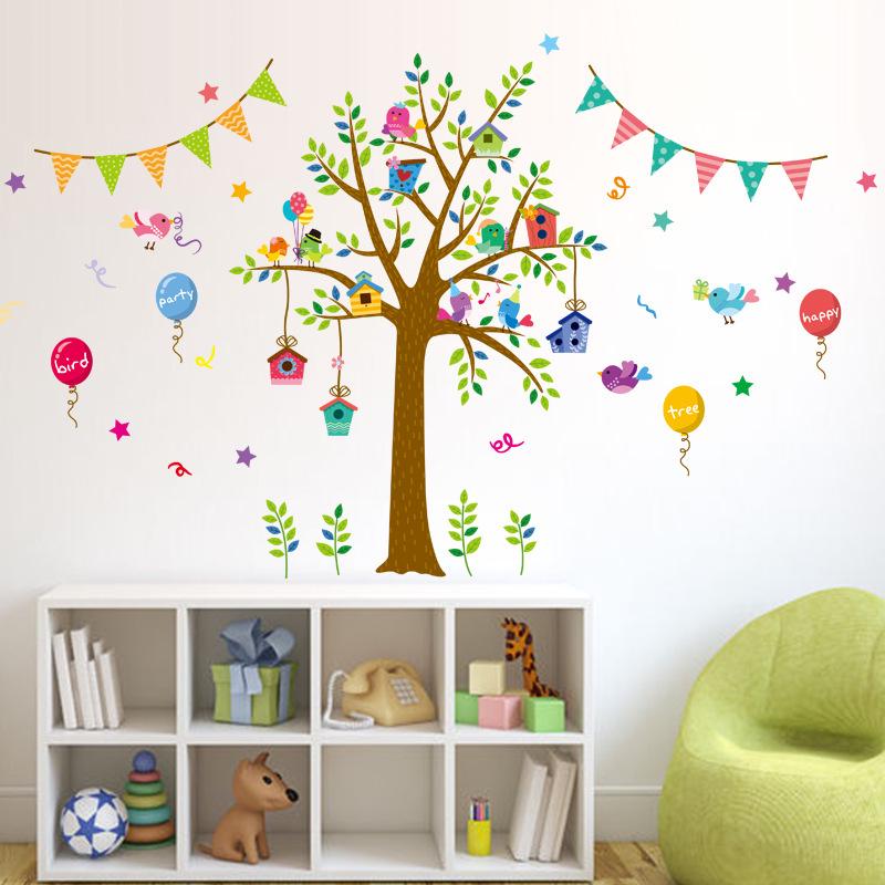 New wall stickers angry bird party living room bedroom children room porch decoration PVC removable