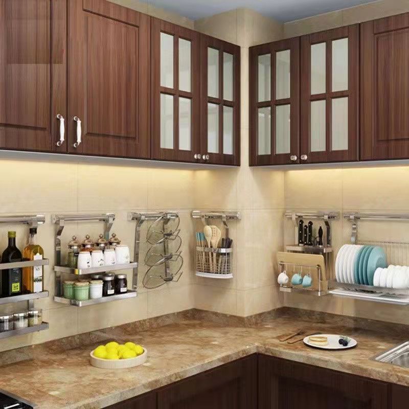 Multifunctional Kitchen Pot and Lid Rack Wall-mounted Storage Rack Cutting Board Storage Rack