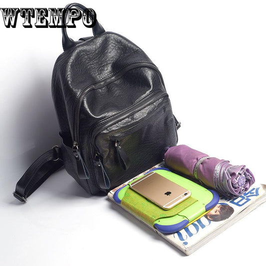 Fashion Women Backpacks Female PU Leather Backpack Shoulder Bags Daypack For Women Rucksack Feminine
