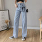 High-waisted Wide-leg Jeans Women's 2022 Spring New Loose Korean Version Student Slimming Straight-leg Mopping Pants