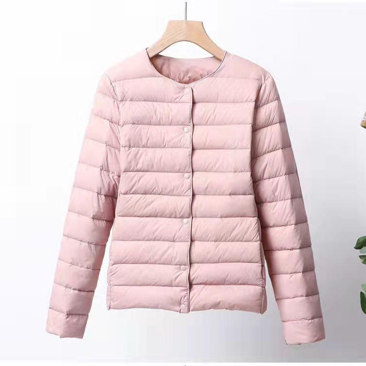 Winter Womens Down Jacket Ultra Light Duck Down Coat Short Autumn Slim Short Puffer Jacket