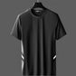 Silky Soft Q Elastic Ultra-thin Quick-drying Ice Silk Two-piece Summer High-end Men's Casual Sports Suit Trend