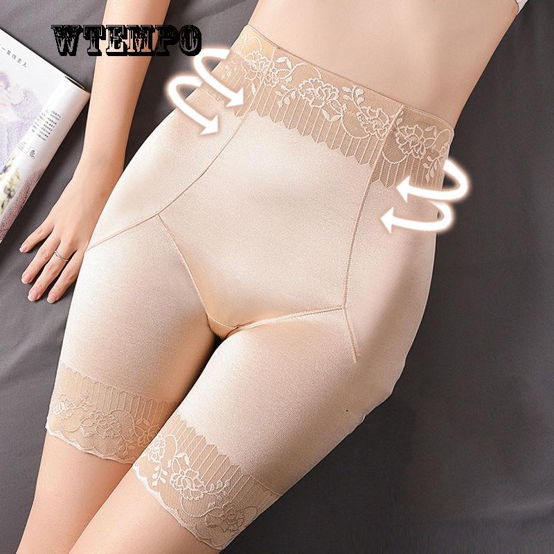 Large Size Female Summer Thin Section Slimming Body Shaping Postpartum Belly Pants Hip Pants
