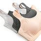 Female Sleep Running Yoga Comfortable No Steel Ring Fits Skin Sweat-absorbing Breathable Glossy Thin Cup Lightweight Sports and Leisure Bra