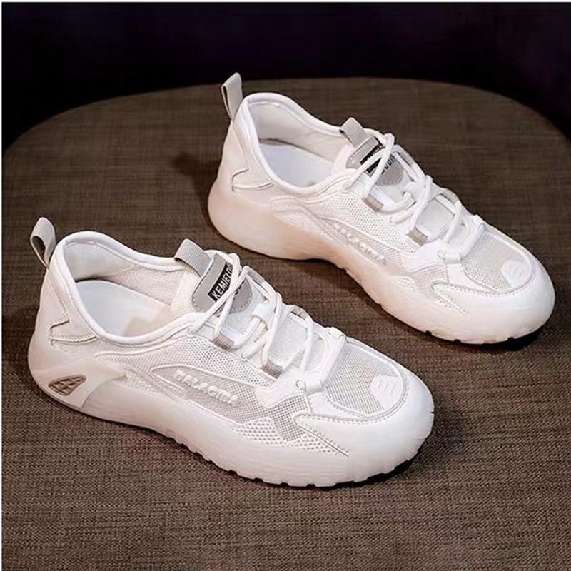 Women Sneakers Female Vulcanzied Flat Lace Up New Fashion Breathable Mesh White Shoes Woman Casual Shoes Woman