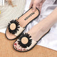 Slippers Women Summer Sweet and Cute Non-slip Soft Bottom Bath Bathroom Sandals and Slippers Indoor and Outdoor Wear Ladies Flat Sandals
