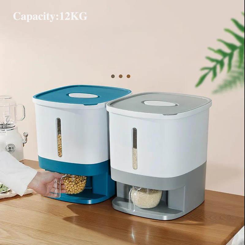 Kitchen Supplies Insects Moisture-proof Seal Rice Cylinder Rice Flour Storage Tank Storage Box Reservoir Box