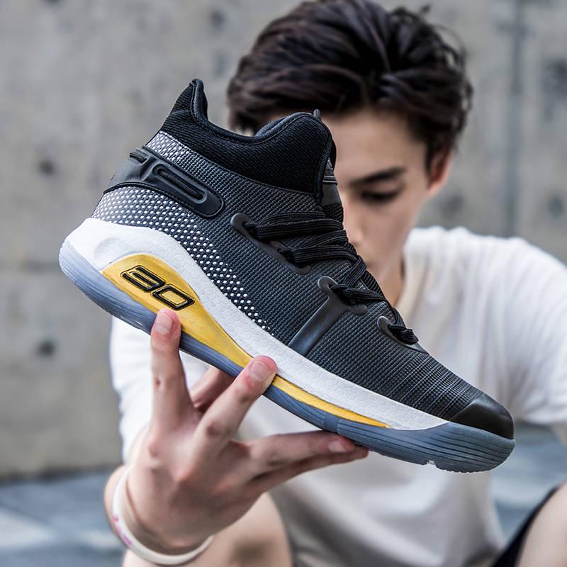 High-top ankle boots men's sneakers gym durable sneakers athletic sneaker Luminous basketball shoes