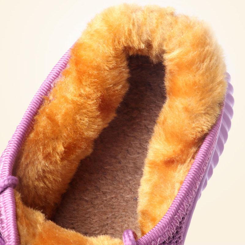 Cotton Shoes Women's Winter Plus Velvet Old Beijing Warm and Comfortable Cotton Boots Non-slip Soft-soled Snow Boots Flat Thick