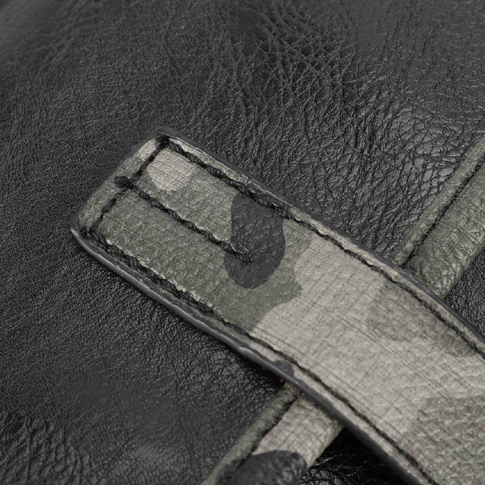 Retro Waist Bag Men Color Matching Mobile Phone Bag Outdoor Leisure Sports Riding Shoulder Bag