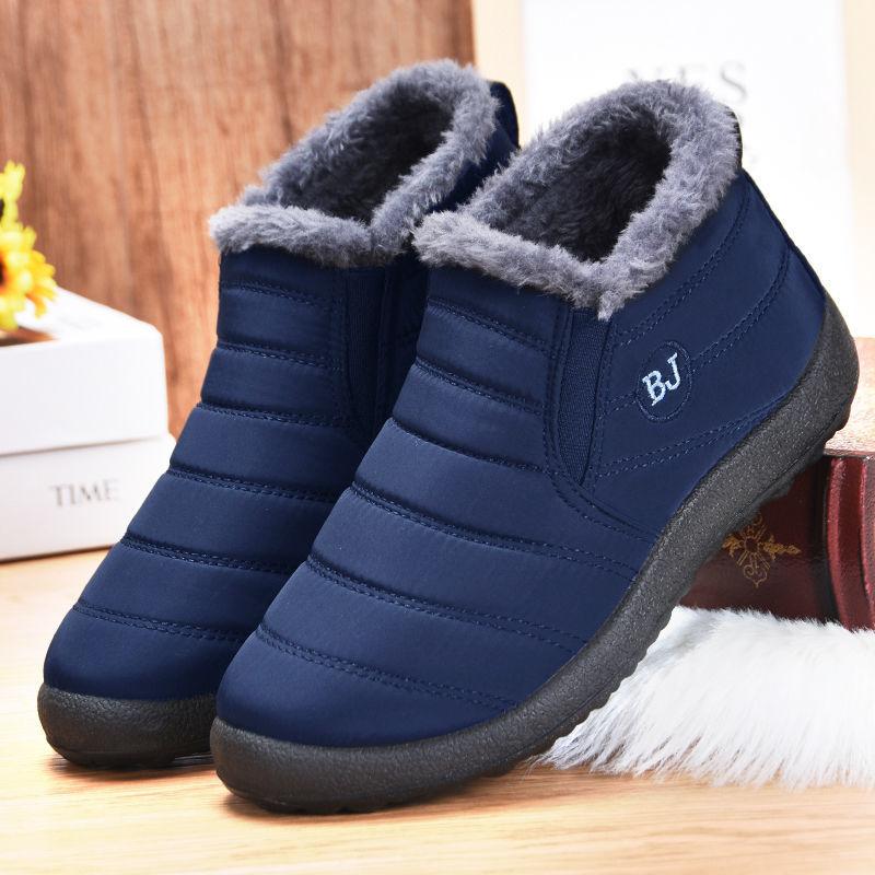 Winter New Waterproof Cotton Shoes Men Thickened Warm Non-slip Cotton Boots