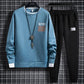Campus Student Hooded Pullover Suit Spring Casual Sweater and Pants Teen Clothing Sports Suit Men