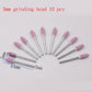 18 Style 10 Pcs 3mm Emery Grinding Head Set Grinding Wheel Grinding Head Mini Electric Grinding Grinding Head