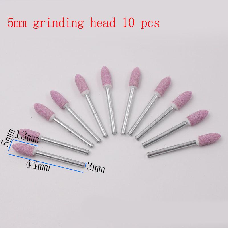 18 Style 10 Pcs 3mm Emery Grinding Head Set Grinding Wheel Grinding Head Mini Electric Grinding Grinding Head