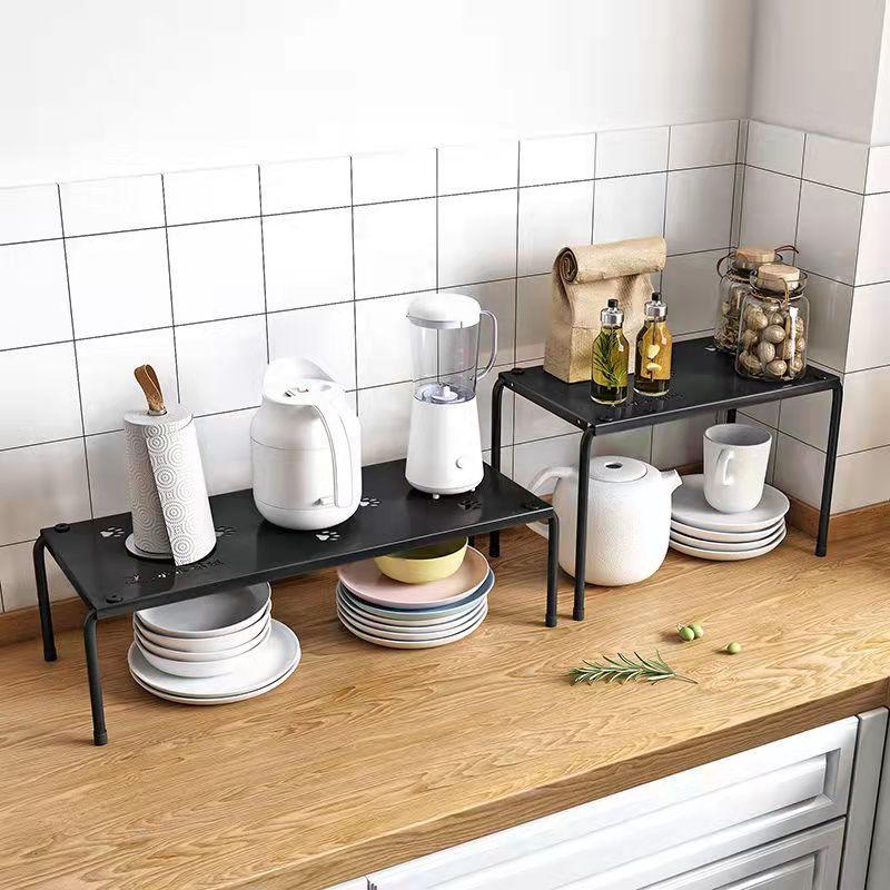 Multi-function Shelf Spice Rack Kitchen Organizer Cabinet Storage Rack Countertop Debris Storage Household Small Table Storage Shelf