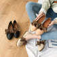 Loafers Flat Round Toe Single Shoes Women Shallow Mouth Flat-heeled Soft-soled Peas Shoes Sweet Bow Work Shoes Comfortable and Light