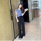 Two-piece Women's Loose T-shirt + Straight Loose Wide-leg Pants Casual Suit Women's Summer Home Wear Casual Sports Suit