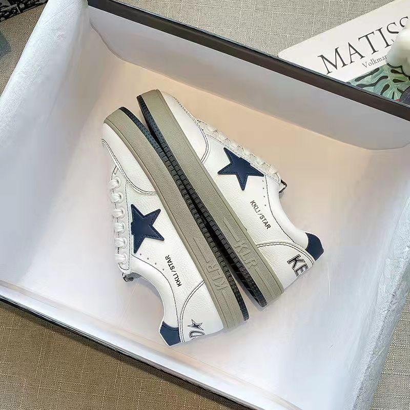 Women's Flat Bottom Shoes Spring Ins Small White Shoes High Street Student Shoes Casual All-match Shoes Ladies Skate Shoes
