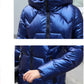 Glossy Short Women's Down Jacket Winter Korean Style Loose Cotton Clothes Casual Stand-collar Cotton Quilted Jacket