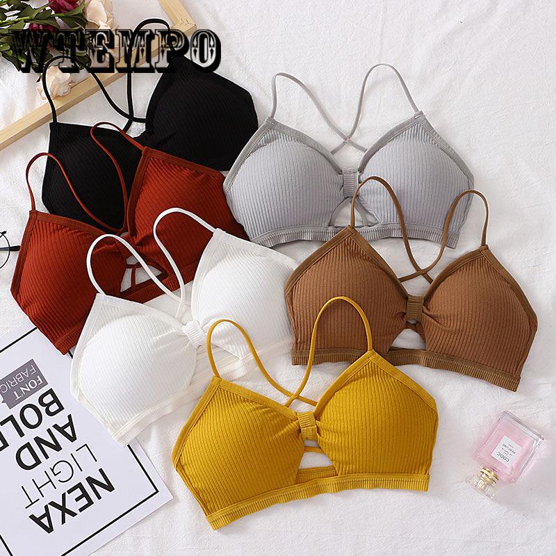 Bra Fitness Bralette Crop Sexy Pad Tank Tops Women Underwear Floral Lace