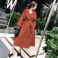 Autumn and Winter Woolen Coat Korean Style Slim Woolen Coat Women's Thick Plus Size Mid-length Over-the-knee Coat