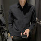 Long-sleeved Shirt Men's Trendy Slim Tops, Pure Cotton Casual Spring and Autumn Shirts, Bottoming Shirts, Young Men's Clothing