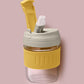 Water Cup Heat-resistant Coffee Cup Female Simple Cute Summer Compact Portable Ins Wind Summer Plastic Straw Cup