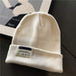 Unisex Knitted Beanie Hat Winter Solid Color Warm Hat Ladies Crochet Ski Leisure Skull Hat
