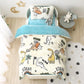 Autumn and Winter Kindergarten Milk Velvet Thick Warm Double-sided Fleece Bed Three-piece Quilt Winter Quilt Baby Nap Quilt