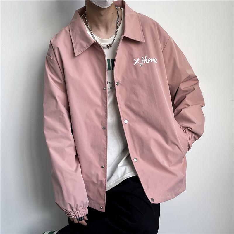 Jacket Men's 2022 Spring and Autumn New Jacket Trend Loose Handsome High-end Trendy Ins Wild Hong Kong Style Baseball Uniform