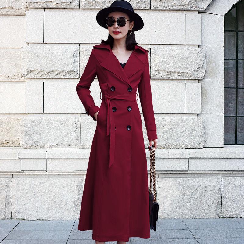 Windbreaker trend wild Woolen coat autumn and winter large size Woman's clothing long sleeve